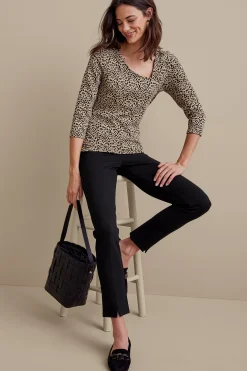 Soft Essential Styles|Everyday Styles-Soft Surroundings Soft Essential Ponte Slim Ankle Pants Black