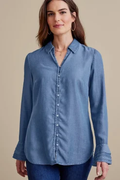 Into The Blues|Everyday Styles-Soft Surroundings Sonnet TENCEL™ Shirt Chambray