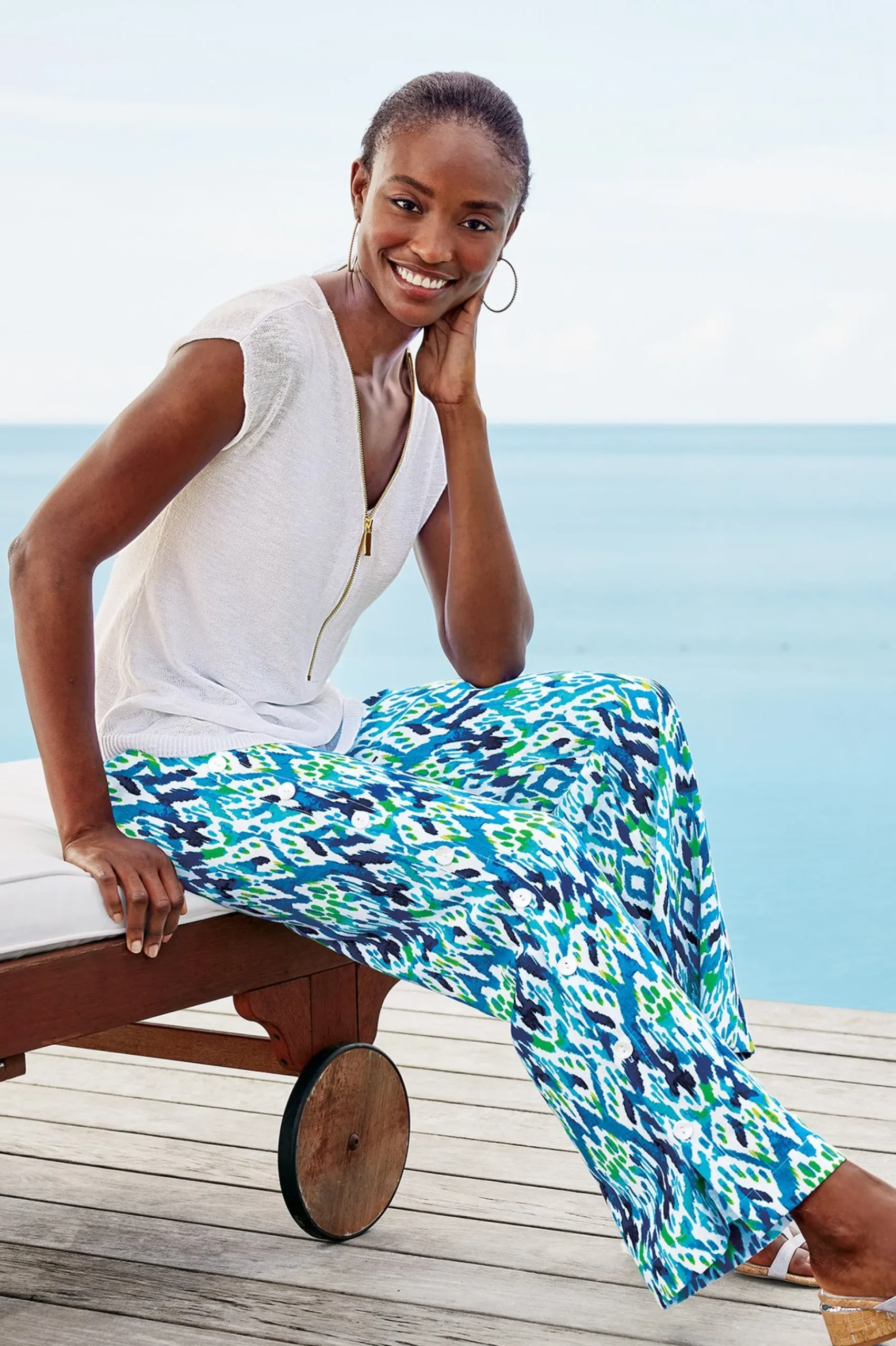 Vacation Shop|Linen Shop-Soft Surroundings Sonoma Linen Blend Wide Leg Pants Black