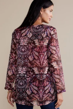 Everyday Styles|long sleeve-Soft Surroundings Tasha Top Multi Tapestry