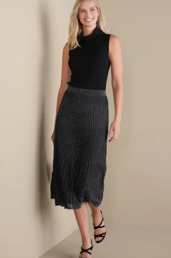 Everyday Styles|Sweaters & Cardigans-Soft Surroundings Tia Sweater Tank Black