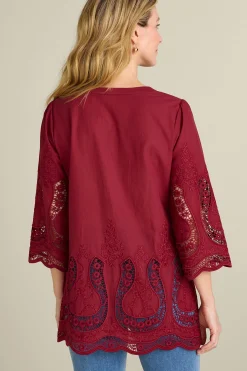 Feminine Flourish|Vacation Shop-Soft Surroundings Trella Eyelet Top White