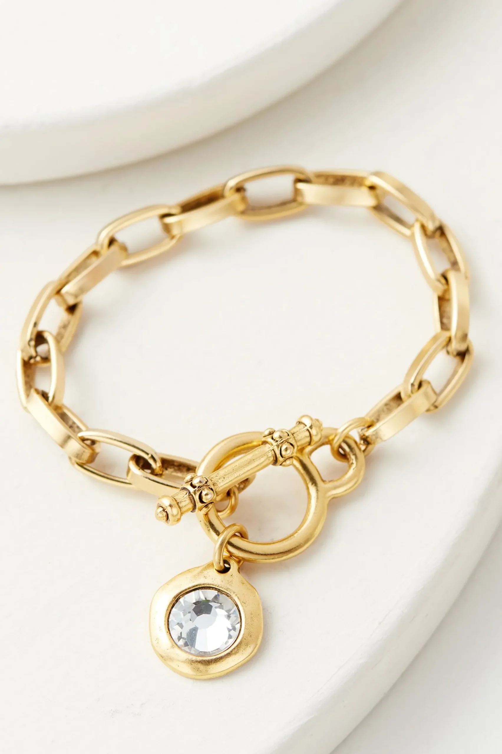 Bracelets|bracelets-Soft Surroundings Trinity Toggle Bracelet Gold