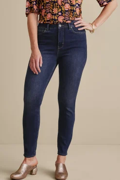 Everyday Styles|Wear Now Styles-Soft Surroundings Ultimate Denim Skinny Ankle Jeans Black