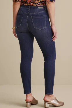 Everyday Styles|Wear Now Styles-Soft Surroundings Ultimate Denim Skinny Ankle Jeans Black