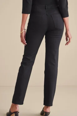 Into The Blues|Everyday Styles-Soft Surroundings Ultimate Denim Straight Leg Jeans Coral Almond
