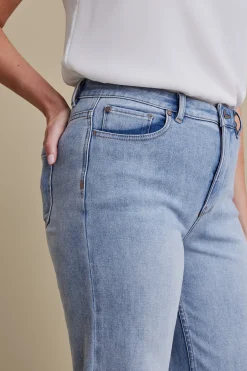 Everyday Styles|Wear Now Styles-Soft Surroundings Ultimate Denim Wide Leg Jeans Moonstone Wash